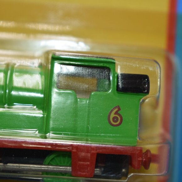 Percy 6 Green Engine ERTL Diecast Thomas & Friends Wooden Railway Train 2000 New - Picture 8 of 12